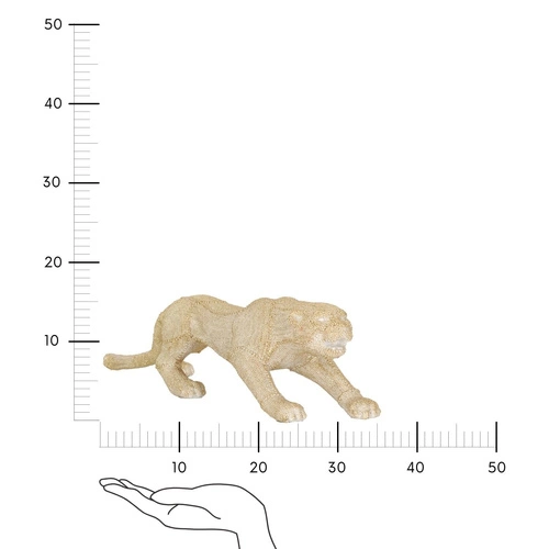 Dekorační soška zlatá pantera 15 cm Atmosphera glamour na komodu do obýváku