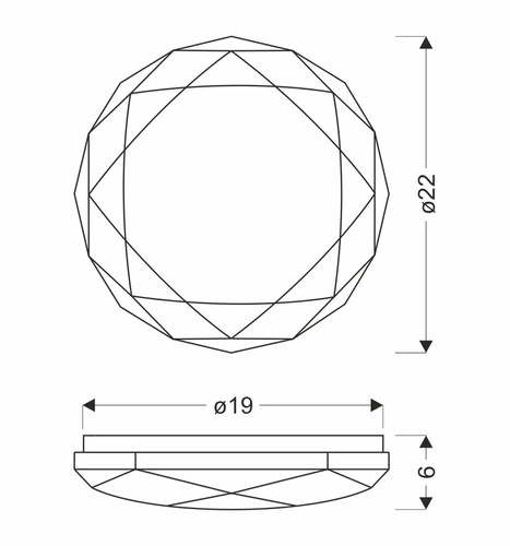 Stropní svítidlo Baldo stropní svítidlo 22cm 12W LED 4000K difuzor bílý