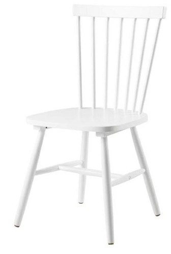 Bílá jídelní židle Riano z masivu do kuchyně a obýváku, moderní minimalistický styl Actona
