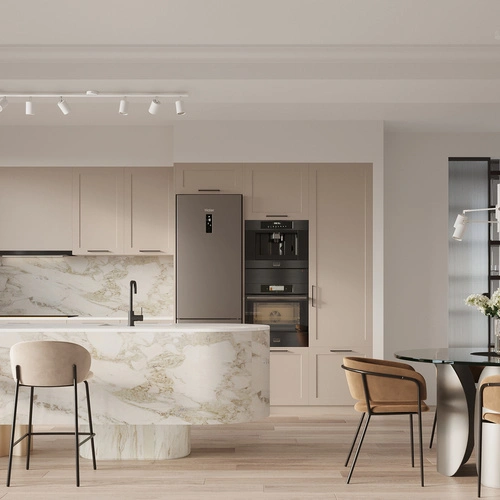 Moderní bílý lustr LEMMI 6 kovový do obýváku a jídelny SOLLUX LIGHTING