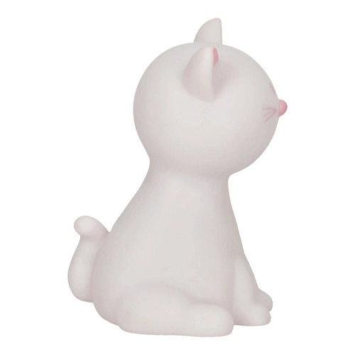 Dětská noční lampička Cat Night bílá moderní přenosná LED s nastavitelnou barvou Intesi