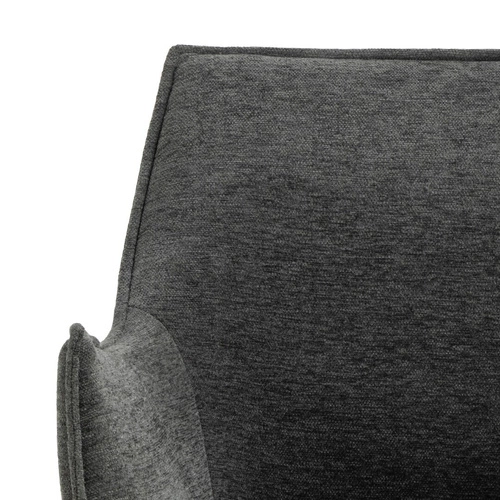 Čalouněná jídelní židle Bonita šedá s područkami moderní Actona