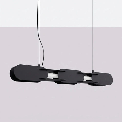 Závěsné LED svítidlo CHAIN 91 černé moderní do obývacího pokoje nad stůl