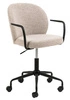 Ergonomická kancelářská židle Patricia Monza 60 béžová bouclé otočná s područkami do kanceláře