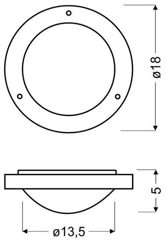 Stropní svítidlo do koupelny a kuchyně Aquila 18 cm moderní skleněné kulaté IP44 bílé nikl