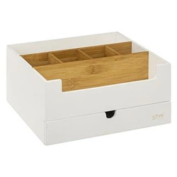 Organizér Natureo se zásuvkou bílý