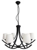 Závěsná lampa London 6x60W E27 černá