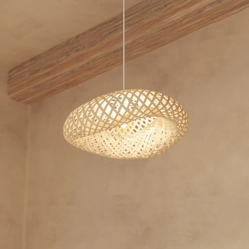 Visící lampa Beddy z bambusu