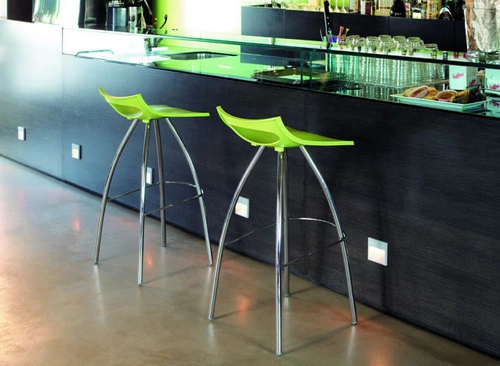 Barová židle Diablito 65 cm moderní antracitová bez opěrky do kuchyně a k ostrůvku SCAB Design