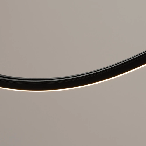 Moderní LED lustr ALVAR 1 černý nad stůl do obýváku a jídelny Thoro