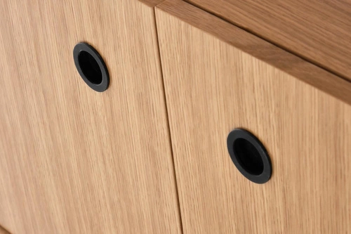 Knihovna Zefir loft dub a černý kov do obýváku 97 cm Intesi