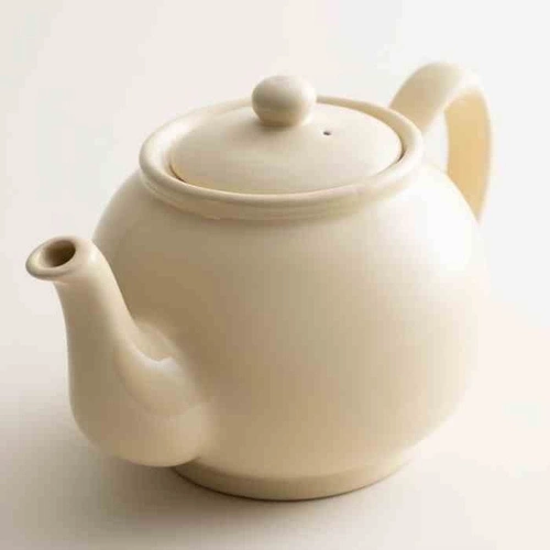 Price&Kensington krémová keramická konvice na čaj 1,1 l do kuchyně a obýváku
