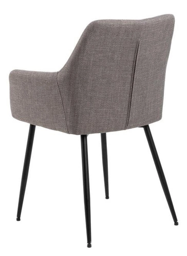 Jídelní čalouněná židle Lizzy Actona s područkami šedá moderní skořepinová