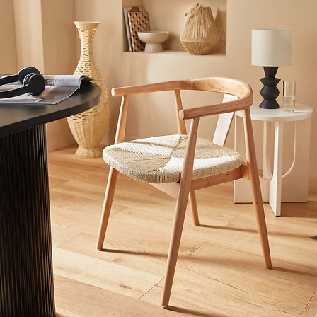 Židle Yamato natural s loketními opěrkami