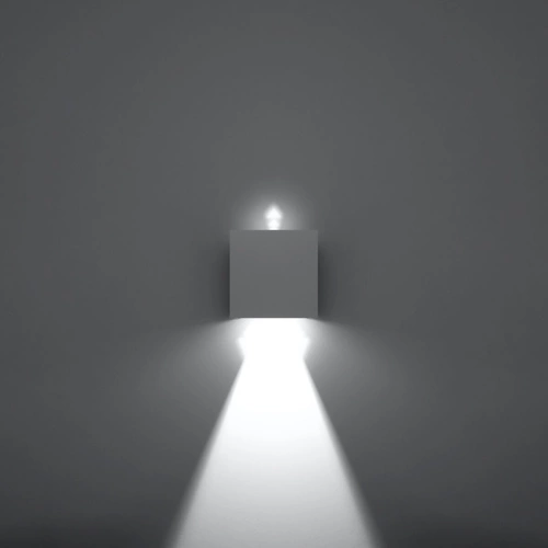 Nástěnné LED svítidlo Luca bílé moderní hliníkové do obýváku, ložnice a na terasu IP54