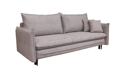 Rozkládací pohovka Milagro 3místná s úložným prostorem a funkcí spaní do moderního obýváku šedobéžová