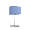Moderní noční lampička AMALFI modrá se stínidlem do ložnice nebo obýváku LYSNE 40 cm