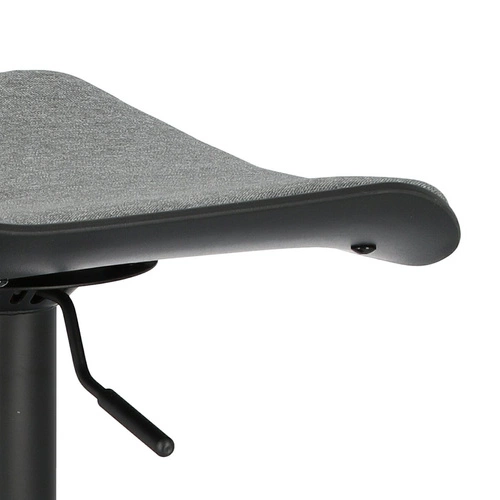 Moderní otočná barová židle s opěrkou Simplet Bar One Tap černá, výškově nastavitelná do kuchyně