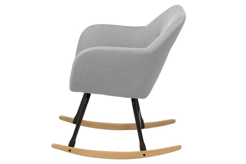 HOUPACÍ KŘESLO EMILIA šedé světlé