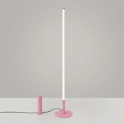 TRANG moderní stojací LED lampa do obývacího pokoje růžová 4000K