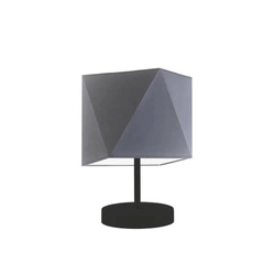 Stolní lampa PASADENA šedá s moderním stínidlem do obýváku a ložnice LYSNE