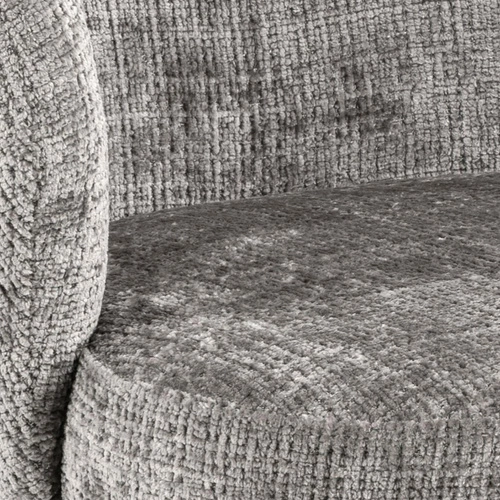 Jídelní židle Darlene Actona šedá čalouněná s područkami na kovových nohách