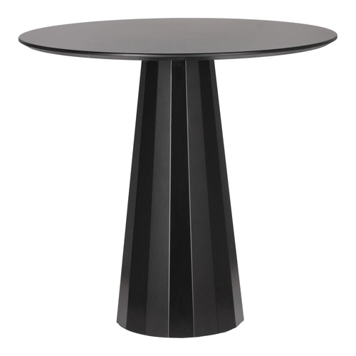 Kulatý jídelní stůl Florero 80 cm černý moderní na jedné noze do jídelny a obýváku