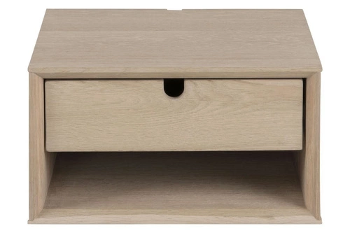 Závěsný noční stolek z masivu s zásuvkou 37 cm Century Actona moderní přírodní