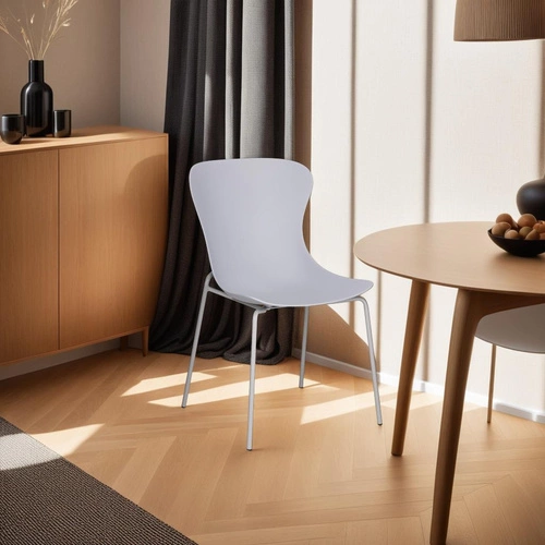 Jídelní židle Diapo Intesi šedá moderní z polypropylenu snadné čištění