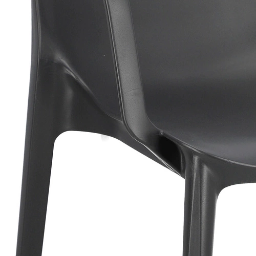 Zahradní židle Ginevra SCAB Design antracitová s područkami, stohovatelná, moderní