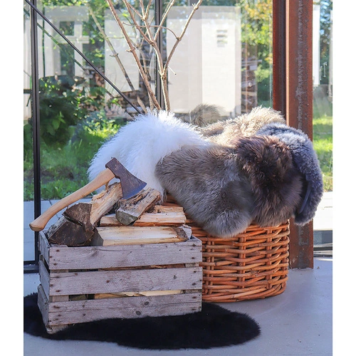 Dekorační poduška na židli z jehněčí kožešiny House Nordic do obýváku 50x85 cm