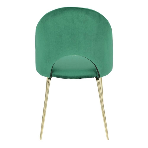 Židle Solie Velvet zelená/zlatá Výprodej