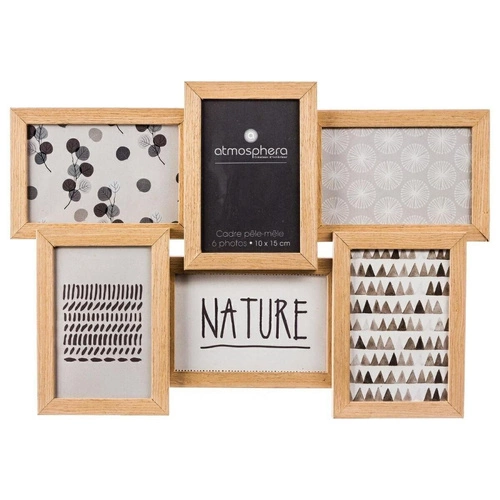 Závěsný fotorámeček 10x15 Mia Atmosphera přírodní koláž na stěnu