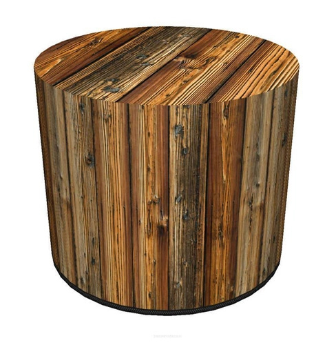 Čalouněný kulatý taburet Rosewood multicolor do obýváku a ložnice moderní Intesi 40 cm