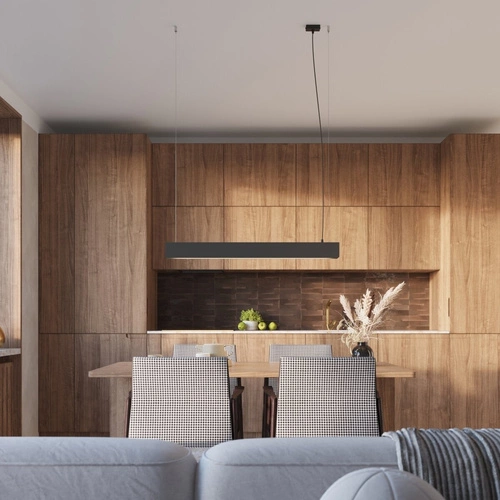 Závěsné svítidlo SPARK černé moderní ocelové nastavitelné do obýváku kuchyně jídelny