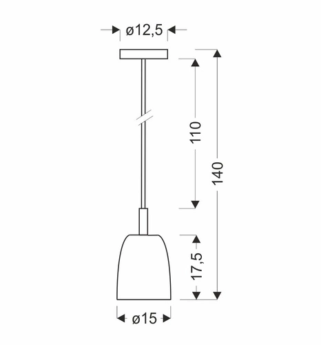 Závěsné LED svítidlo Modena zlaté skleněné do obýváku a jídelny 15 cm moderní