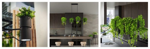 Závěsné svítidlo KUKKIA černé 4 světla moderní nad jídelní stůl a do obýváku