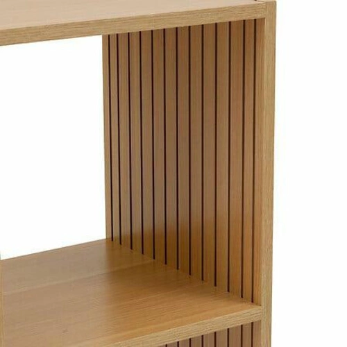 Stojící skříňka Tasso se 4 policemi do obýváku a předsíně přírodní modulární boho 5five