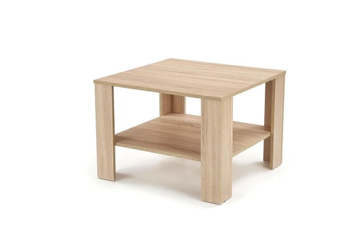 Konferenční stolek čtvercový Tastur S 70x70 cm dub sonoma s policí moderní do obýváku Intesi