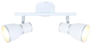 Stropní svítidlo Fido 2x40W E14 bílé+chromové