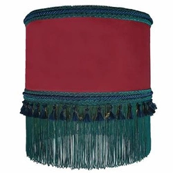 Závěsné svítidlo Martin N 2 Las Plumas sametové s třásněmi do obýváku 45 cm boho