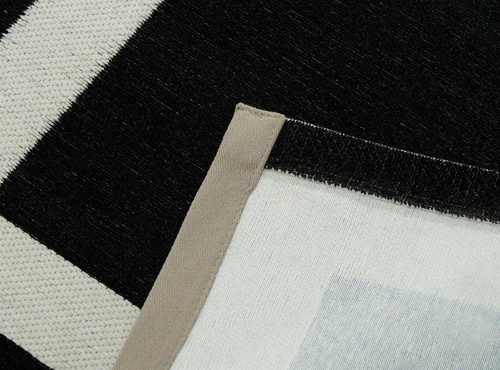 Koberec do obýváku Hampton Black 200x300 moderní glamour art deco černý protiskluzový snadno čistitelný Carpet Decor