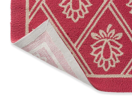 Venkovní koberec na zahradu Porchester Laura Ashley 200x280 červený klasický snadno čistitelný