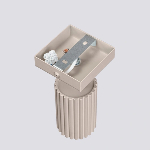 Nástěnné svítidlo KARBON taupe moderní hliníkové do obýváku a chodby SOLLUX