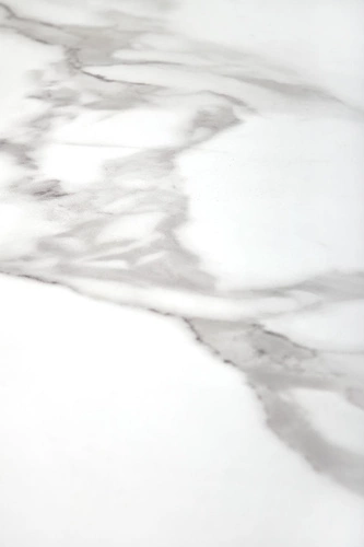 Kulatý jídelní stůl bílý mramor Mosa Intesi moderní glamour na jedné noze do jídelny a obýváku