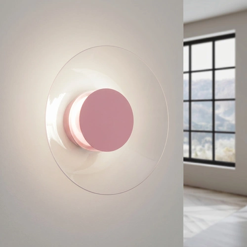 Nástěnné LED svítidlo ASTRO růžové moderní do obývacího pokoje 4000K