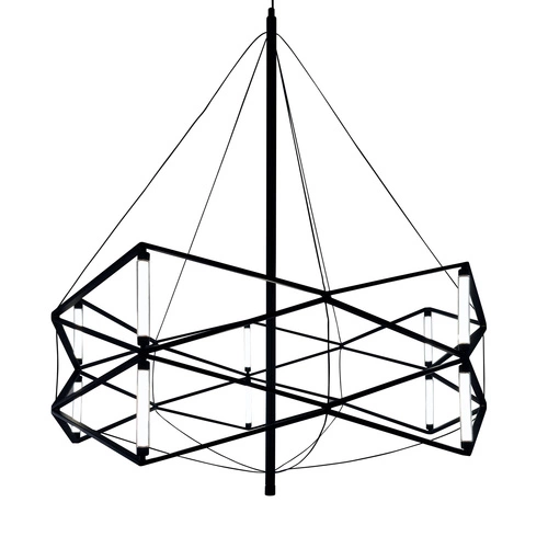 Závěsné LED svítidlo SPACE černé 60 cm moderní do obýváku a jídelny Step into Design