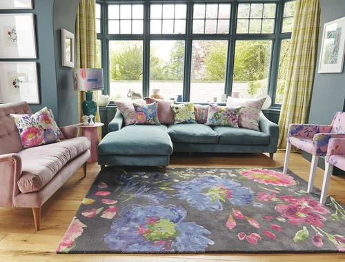 Moderní vlněný koberec do obýváku Kippen 170x240 barevný snadno čistitelný CARPETS & MORE