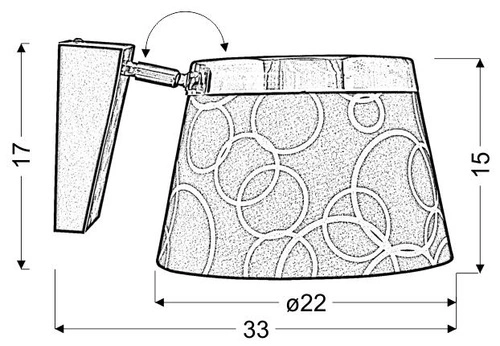 Moderní nástěnné svítidlo Impresja bílá s chromem, nastavitelné do ložnice a obývacího pokoje CANDELLUX