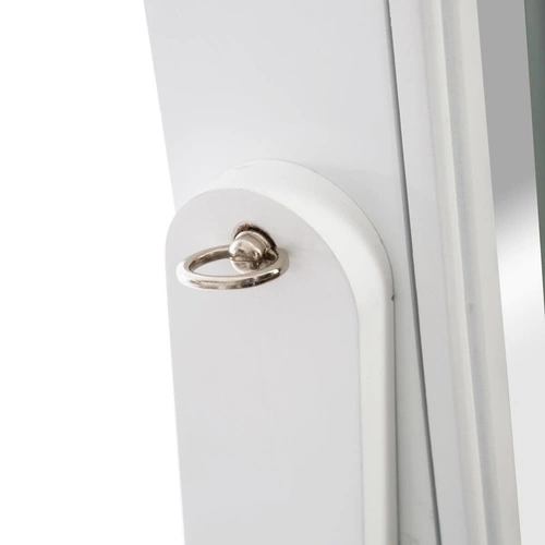 Stojací LED zrcadlo s organizérem na šperky Bettany do ložnice bílé Atmosphera